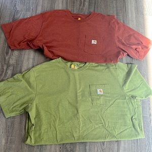 2- Carhartt 2xl short sleeve t-shirts
